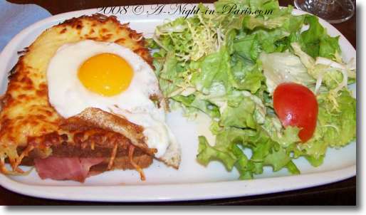 The traditional French food Croque Madame is actually just a Croque Monsieur with a fried egg on top.