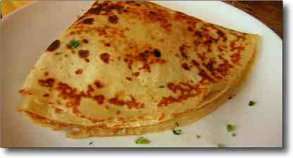 French food and wines - savoury crepes