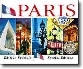 Paris city map 75002 - popout map