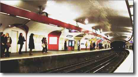 The Paris transport metro is clean and bright, and safe at all hours.