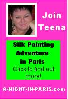 Learn the ancient French technique of painting on silk in Paris with Teena hughes Join Teena Hughes for a fantastic silk painting adventure in Paris!