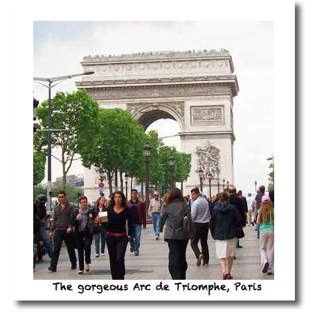 I love the Arc de Triomphe in Paris, France