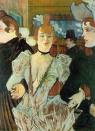 Toulouse Lautrec's painting with plunging neckline