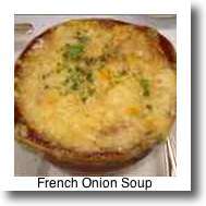 What to eat in Paris? You can't go past the traditional French Onion Soup.