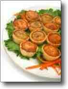 French food and wines quiche mini platter
