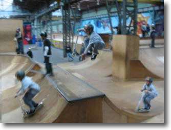 Indoor activities for kids include Rollerparc for skateboarding, rollerblading and ice skating in Paris