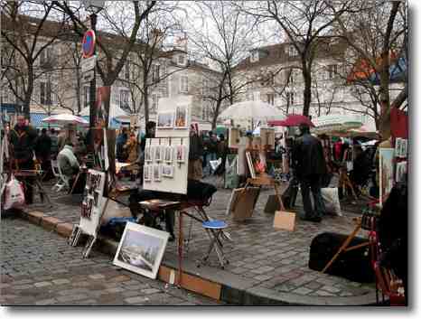 Paris France Christmas market