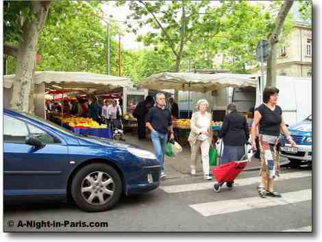 Paris Market street scene